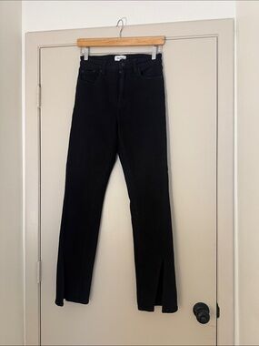 pistola Black High-Rise Slim Jeans with Ankle Slits
